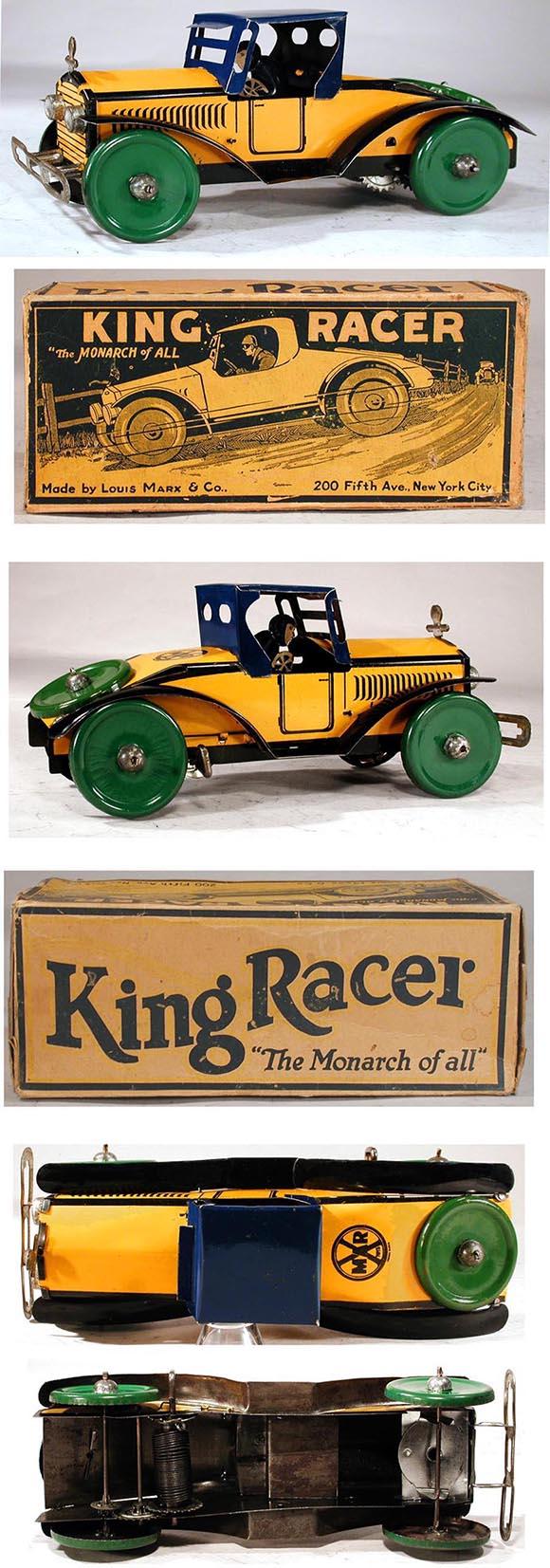 1925 Marx, King Racer (The Monarch of All) in Original Box